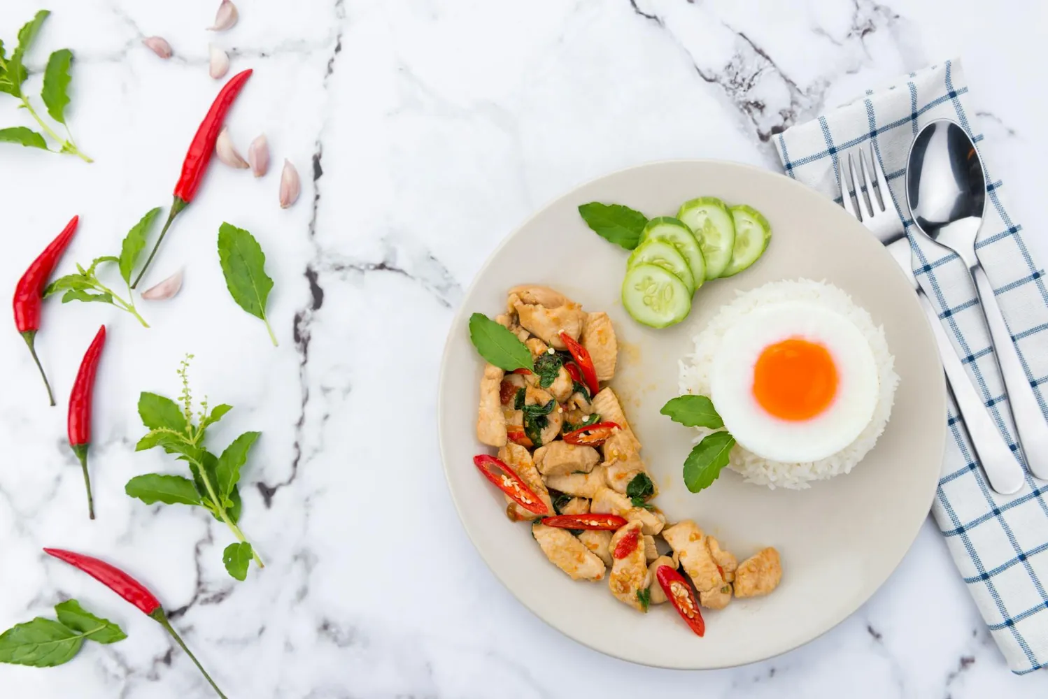 Quick Weeknight Thai Basil Chicken: Five Ingredients, Fifteen Minutes